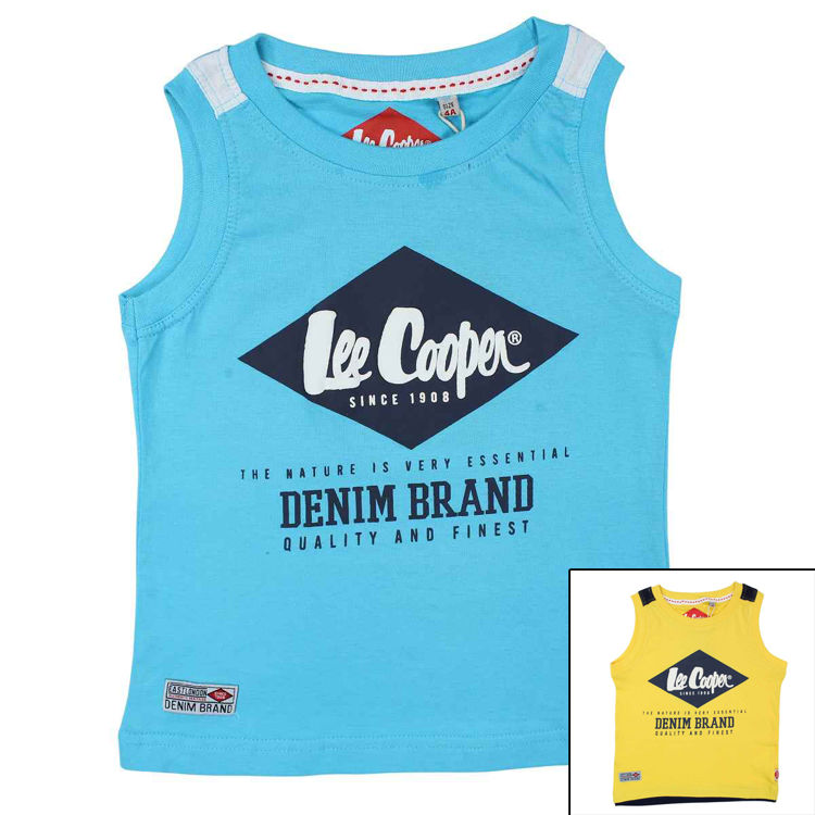 Picture of GLC0137 BOYS LEE COOPER 100% COTTON SLEVELESS SHIRT